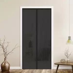 자석 모기장 블랙 120x210cm 설치형 아파트용 방충 현관 커튼 방문 차단망