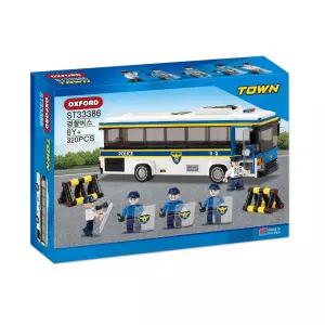 OXFORD 유치원 초등생 어린이 선물 TOWN 기동순찰대 경찰버스 장난감 블록 학습교재 수업교구