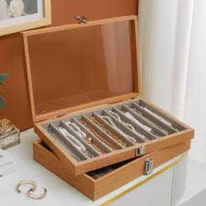 보관함 빈티지 보석 우드 목걸이 반지 악세사리 원목