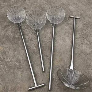 음식점 건지개 건지게 뜰채 튀김 손잡이 대형 스테인레스