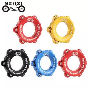 MUQZI-센터락-6 홀 어댑터 자전거 디스크 브레이크 센터 잠금 변환 6 볼트 로터 자전거 허브 어댑터