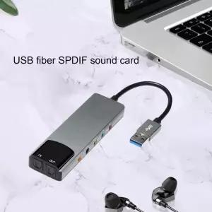 Usb 사운드 카드 컴퓨터 외부 다기능 을 Usb 광섬유 Spdif 사운드 카드 Ac-3 Dts 호환 5.1