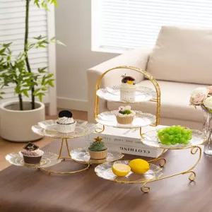 디저트 타워 트레이 결혼식 스탠드 케익 케이크 플레이팅