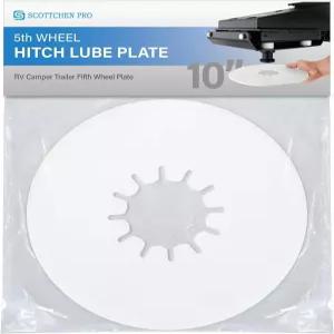스코첸 PRO 5륜 히치 루브 플레이트 10인치 RV 캠퍼 트레일러 - 1팩