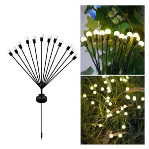 흔들리는 반딧불 정원등 장식 조명 12 구 조명등 야외 LED 불꽃 장식등