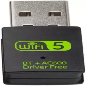 블루투스 동글 WLAN USB 스틱 600Mbps WiFi 어댑터 PC 듀얼 밴드 2.4GHz/5GHz 무선 Wi-Fi 네트워크 카드