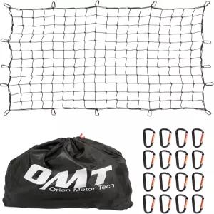 픽업 트럭 침대용 오리온 모터 테크 카고 네트 4 x6 포드 램 GMC 도요타 쉐보레와 호환되는 8 x12 루프 랙