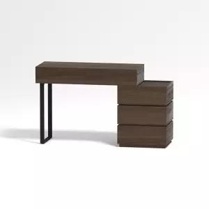 북유럽 침실 40cm서랍장+80cm책상 화장대 서랍 고급 수납 콘솔 원목 복도