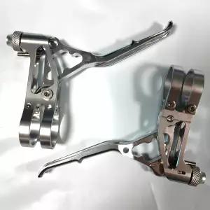 Taozik 브레이크 핸들 레버 CNC 알루미늄 합금 V 브레이크 디스크 핸들 MTB 자전거 접이식 핸들 자전거 수