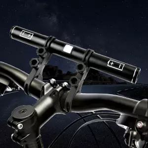 4000mAh 파워 뱅크가 장착된 RAYCCI 자전거 핸들바 익스텐더 속도계 GPS 휴대폰 홀더 및 라이트용 8.2인치