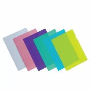 [문구/오피스] 노란색 정리용 비닐화일 클리어홀더 파일 10개 투명 A4 L파일