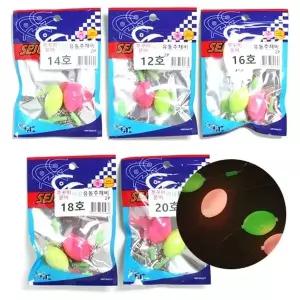 [하프클럽/알티피아]세정 프리미엄 야광 유동추채비 봉돌 쭈꾸미 갑오징어