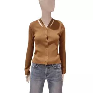 [백화점 홈쇼핑 정품] 에이비에프지 브이넥 골지 가디건 AFY5QJ31G