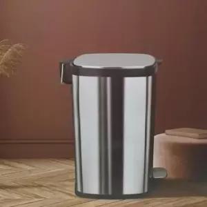 [SBD] 스테인리스 사각 일상용품 페달 휴지통 고급형 쓰레기통 20L 무소음