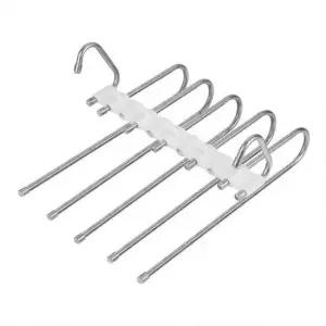 [생활] 하의 접는 옷걸이 행거 바지걸이 집게형 논슬립 정리용품 5단