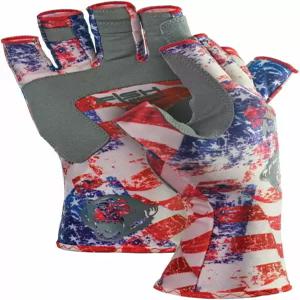 피쉬 몽키 SPF 50+ 4방향 스트레치 퀵 드라이 통기성 하프 핑거 두 번째 스킨 핏 낚시 가이드 장갑 남녀용