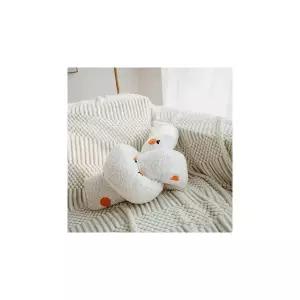 인기제품 꽈배기 목쿠션 등쿠션 뽀글이 쿠션 오렌지 트렌드