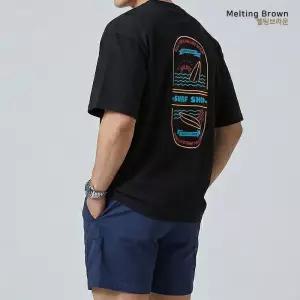 [멜팅브라운] 남성 라운드넥 빅사이즈 반팔티 SF26