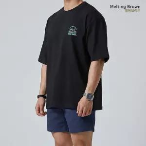 [멜팅브라운] 남자 라운드넥 빅사이즈 반팔티 SF26