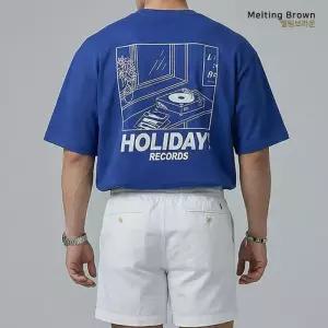 [멜팅브라운] 남성 빅사이즈 프린팅 반팔티 RC26