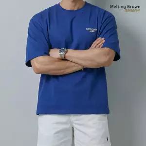 [멜팅브라운] 남자 라운드넥 빅사이즈 반팔티 RC26