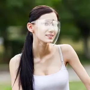 예초보안경 전면 보안경 얼굴 보호 벌초 작업 투명 안면 마스크