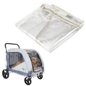 대형 반려견 유모차 레인 커버 EVA 투명 방수 방풍 야외용 반려동물