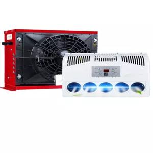 화물차무시동에어컨 카라반캠핑카 캠핑용 24V 풀세트 24V빨간색플라스틱상자풀세트 냉방기 +