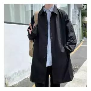 [에이치플러스몰]남자 롱 자켓 트렌치 코트 블랙 베이지 정장 코디