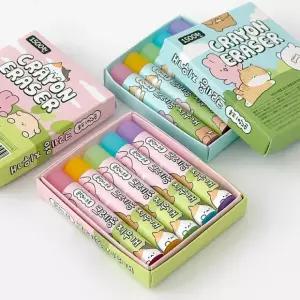 지우개 순덕이크루 크레용 (6개)