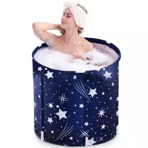 쿨로하 원형 반신욕기 70cm 이동식 욕조 간이 1인