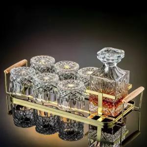 크리스탈 위스키 디캔터 술잔 와인 주류 강화 세트 술병