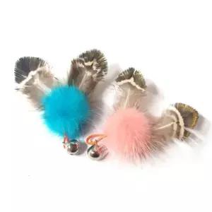 [하프클럽/알티피아]고양이 사탕 공작 낚시대 리필 1P 랜덤 사냥 장난감