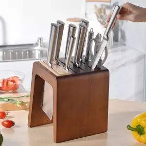 우드칼꽂이 거치대 주방 칼걸이 보관함 식칼 일식당