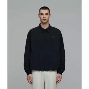 NATIONALGEOGRAPHIC N243USW031 아르켈론 우븐 카라형 티셔츠 CARBON BLACK 144458