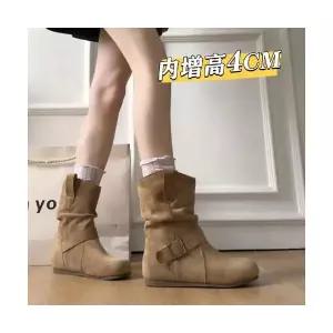 여성용 데님 빈티지 가을 버켄 적층 키높이 서부 신발 러블리 워커 부츠 숏 워커힐 다올3