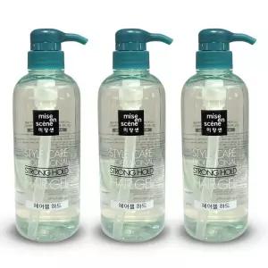 스트롱 트렌드 홀드 숏커트용 인기제품 하드 헤어젤 스타일케어 3개 500ml