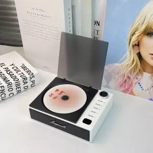 휴대용 CD 플레이어 무선 블루투스 스피커 FM 라디오 음악 앨범 화면 충전식 홈 기계