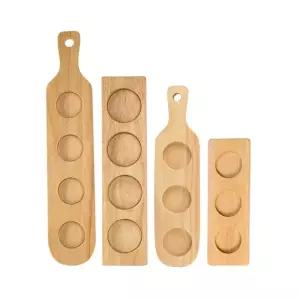 원목 컵 홀더 트레이 우드 코스터 4구 받침대 3구