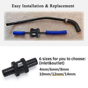 6사이즈 4mm / 6mm 8mm 10mm 비 복귀 편도 연료 체크밸브 알루미늄 휘발유 디젤