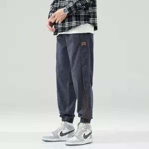 훌리오 남자배기바지 배기핏 바지 패치 배색 조거 팬츠 배기 슬랙스 가을 카고 UNO3