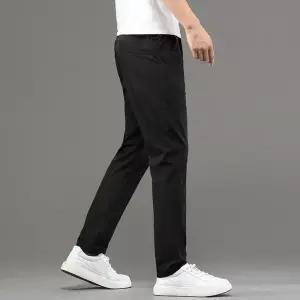 훌리오 남자배기바지 배기핏 바지 봄여름 캐주얼 주름 방지 사방 스판 소프트팬츠 아이스 긴 KEY UNO5