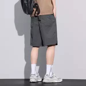 훌리오 남자배기바지 배기핏 바지 빠른건조 아이스 반 퀵드라이 와이드 쿨링 조거 5부 UNO5