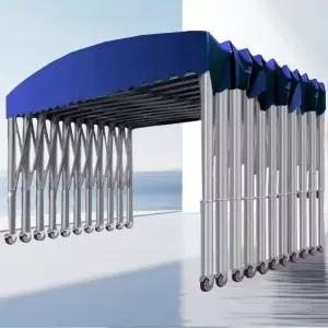 행사용 (높이 주차장 천막 3x4m 바퀴 자바라 2.2m) 방수 접이식 이동식