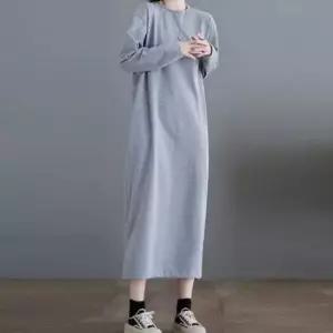 여성 2컬러 편한 캐주얼무드 여유핏 홈웨어 롱원피스