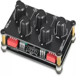 리틀 베어 MC5 미니 휴대용 스테레오 4채널 오디오 믹서 패시브 라이브 스튜디오 콘솔 저소음 녹음(전원