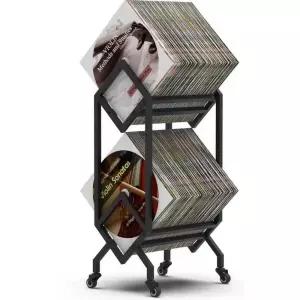 철제 진열장 꽂이 엘피 보관함 레코드판 랙 책상형