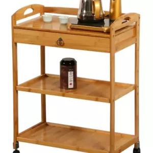 원목트롤리 왜건 웨건 선반 트롤리 수납장 수납 바퀴 이동식