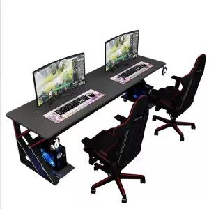 컴퓨터 책상 2인용 게이밍 PC 방송테이블 사무용 스틸 스피커 데스크 서재가구