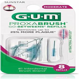 GUM Go-Between Proxabrush 리필 중간 [612] 각 8개(2팩)